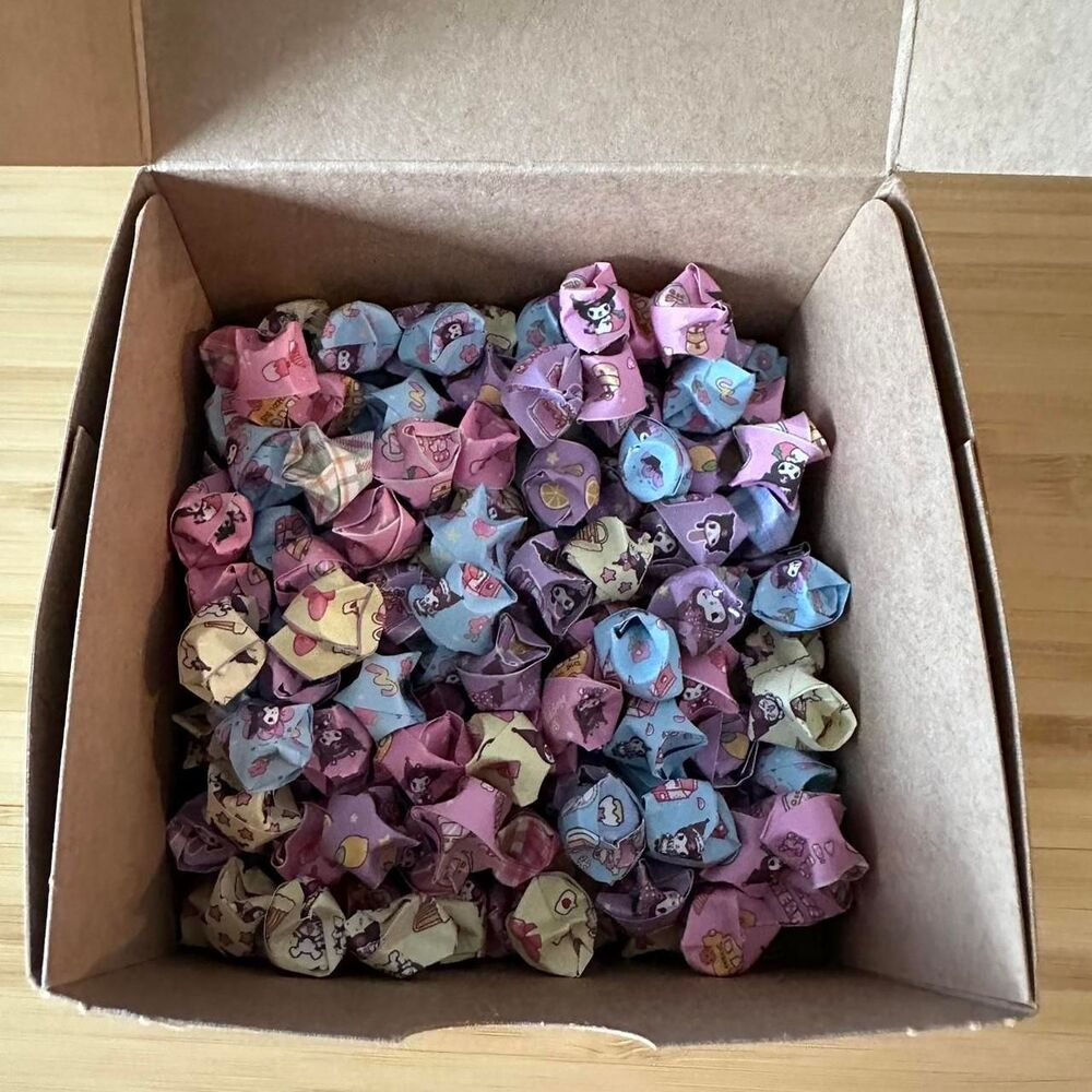 200 hello kitty and friends handmade origami paper rainbow stars